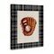 Stupell Industries Baseball Glove with Plaid Canvas, design by Arlington Prints